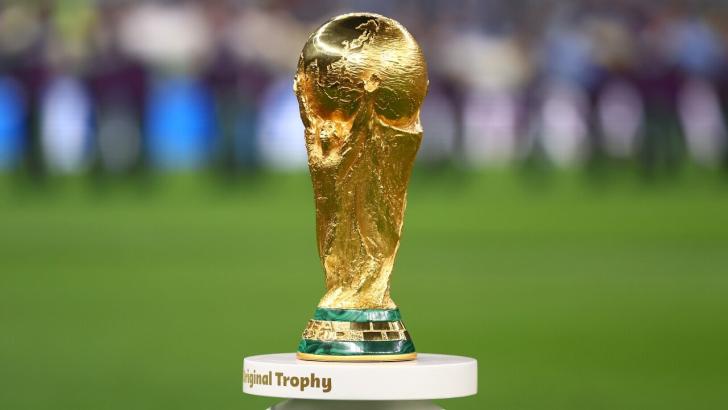 The World Cup trophy